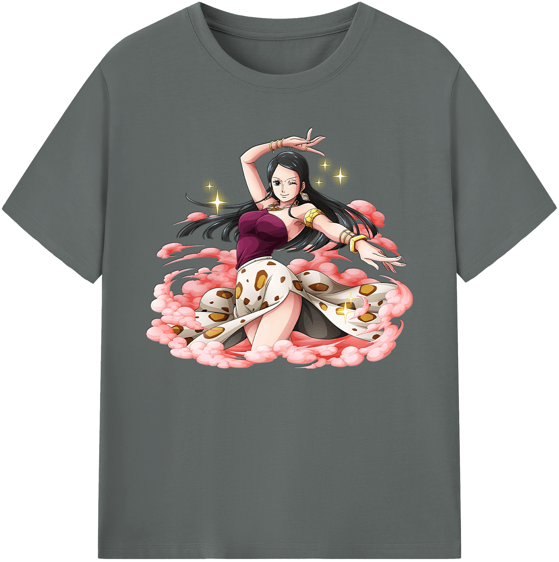 ワンピース ニコ・ロビン ONE PIECE Nico Robin 綿100％ メンズ半袖Tシャツ｜肌触りやわらか＆通気性